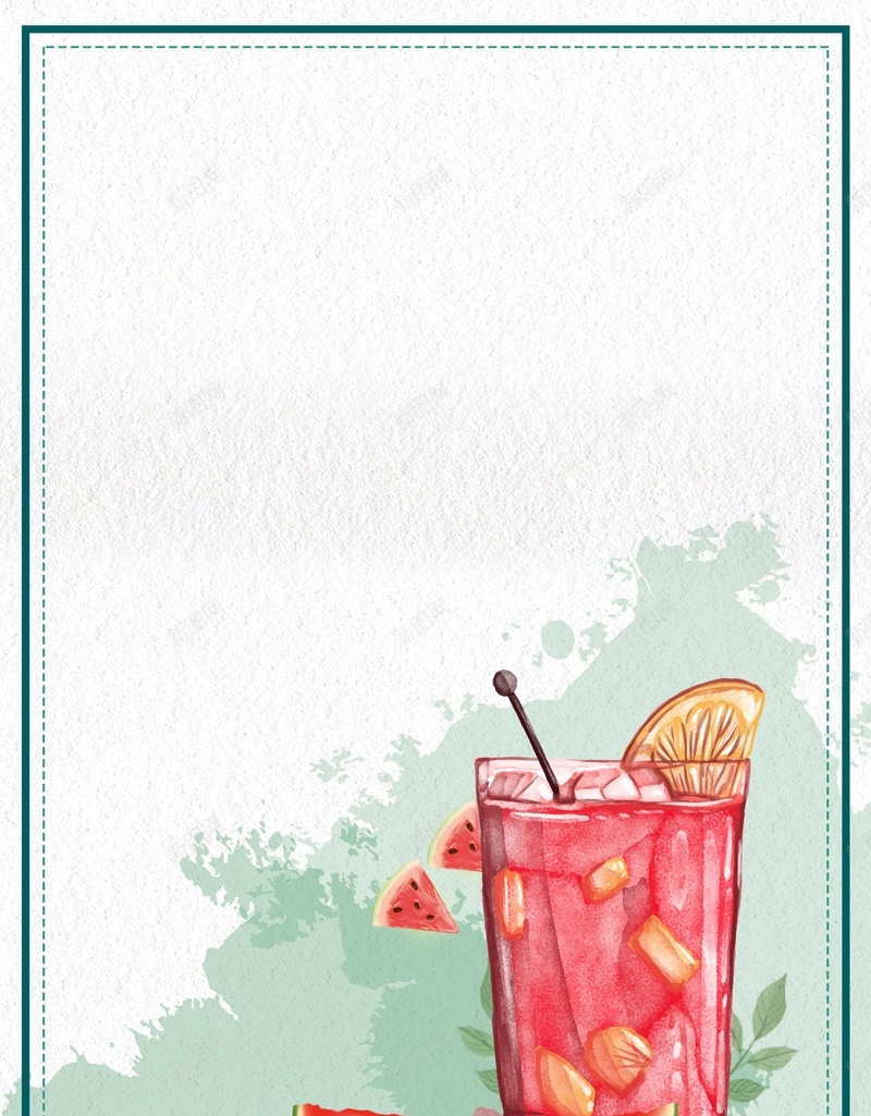 西瓜立夏餐饮海报psd设计背景_新图网 https://ixintu.com 杯子 果汁 柠檬片 立夏 西瓜 西瓜汁 边框 餐饮 饮品