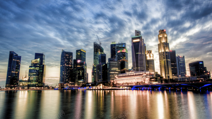 新加坡海岸都市摄影图片