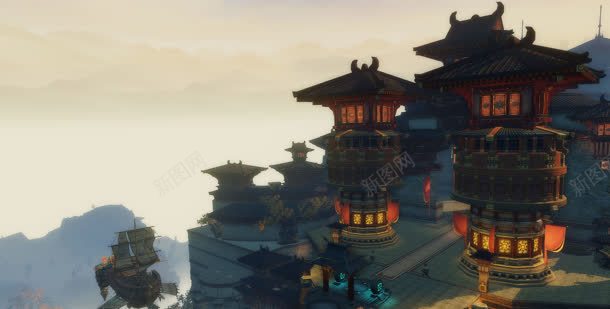 特色游戏场景灯塔jpg设计背景_新图网 https://ixintu.com 场景 游戏 灯塔 特色