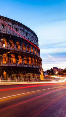 意大利罗马城建筑背景摄影图片