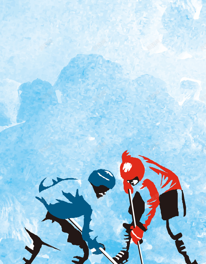 体育运动冰球运动海报背景psd设计背景_新图网 https://ixintu.com 体育竞技 冰雪世界 手绘 比赛海报 活动 游戏 滑雪 滑雪场海报 职业冰球