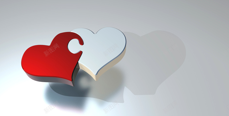 两颗心链接的3D模型psd设计背景_新图网 https://ixintu.com 3D模型 两颗心 伙伴 关系 心 情 方案 爱 脏 解决 谜 连接 题