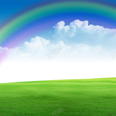 自然风光彩虹背景摄影图片