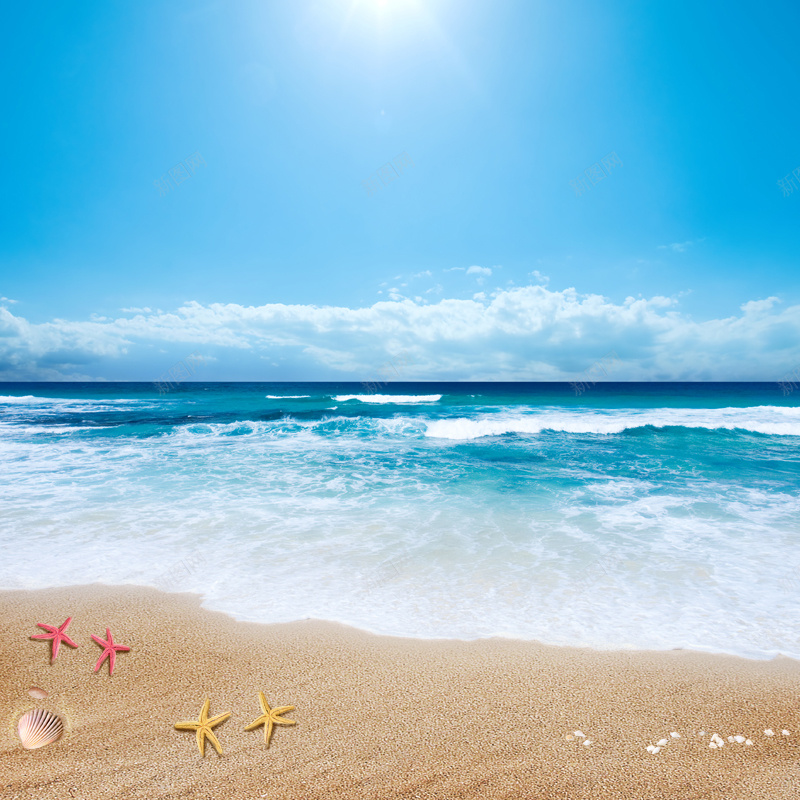 夏日沙滩背景摄影图片免费下载 图片0nvpappvj 新图网