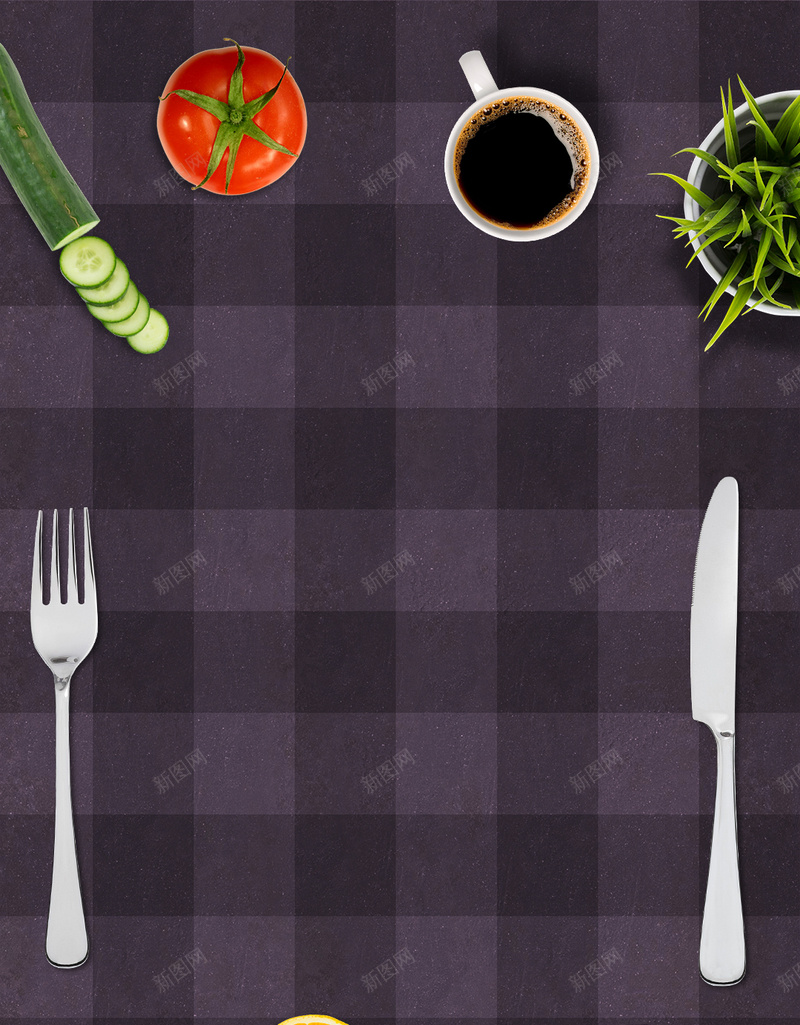 西餐咖啡餐具背景psd_新图网 https://ixintu.com 咖啡 摄影 桌布 橙子 紫色 背景 西餐 餐具
