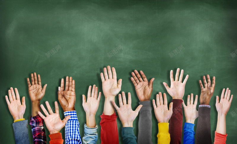 多民族多元化的举手jpg_新图网 https://ixintu.com 举手 和平 多元化 多民族 摄影 融合 课堂 风景