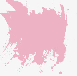 粉色水彩图案素材