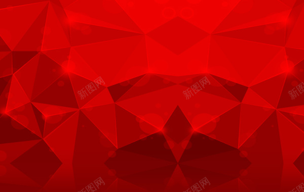 红色几何体背景