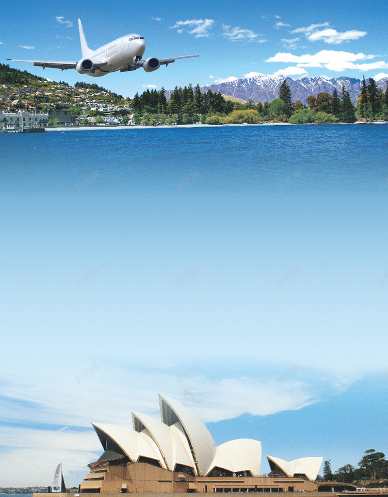 墨尔本悉尼旅游海报背景psd设计背景_新图网 https://ixintu.com 墨尔本 墨尔本悉尼图片下载 宣传 悉尼 旅游 活动 特惠 航空 飞机