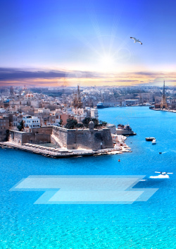 Malta马耳他广告海报背景高清图片