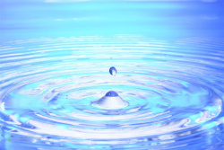 自然水蓝色波动水滴水纹背景高清图片