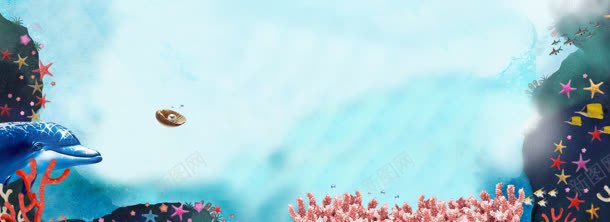 淘宝女装背景bannerjpg设计背景_新图网 https://ixintu.com 海洋 淘宝女装 清新