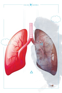 肺病疾病关注肺健康公益背景模板高清图片