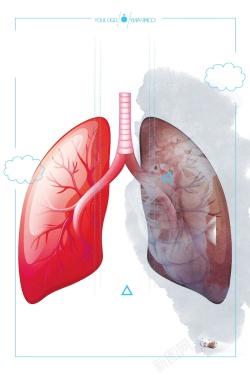 尘肺病关注肺健康公益背景模板高清图片