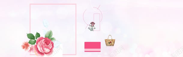 玫瑰花banner创意jpg设计背景_新图网 https://ixintu.com 女装 淘宝 玫瑰
