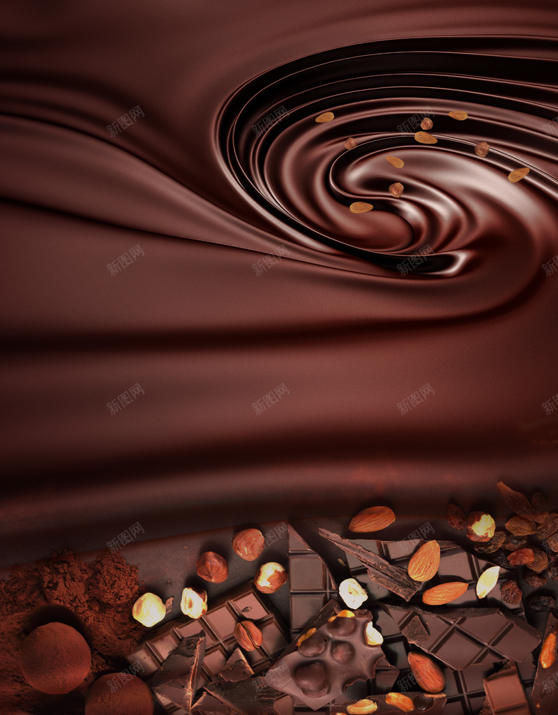 丝滑浓情创意巧克力甜品店海报背景jpg设计背景_新图网 https://ixintu.com 丝滑浓情巧克力 巧克力 巧克力促销 巧克力点心 巧克力蛋糕 广告设计 开心 海报背景 甜品店 西式餐饮