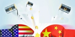 中美贸易中美贸易对战背景模板高清图片