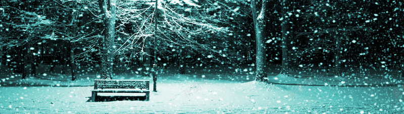 雪花夜景背景psd设计背景_新图网 https://ixintu.com 其他 圣诞节 夜景 海报banner 长椅 飘雪