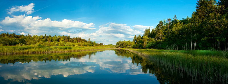 美丽的山川湖泊背景图摄影图片