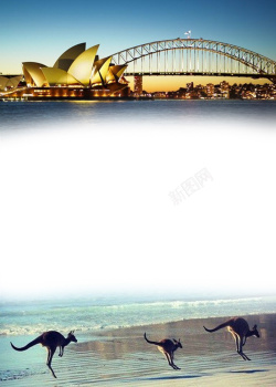 墨尔本悉尼图片下载澳大利亚旅游广告海报背景高清图片