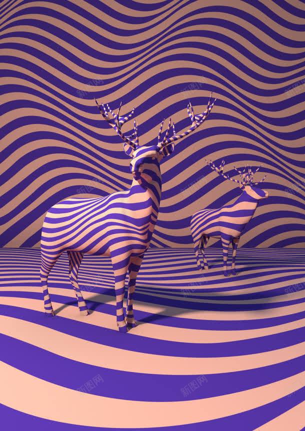 紫色弯曲线条麋鹿海报背景jpg设计背景_新图网 https://ixintu.com 弯曲 海报 紫色 线条 背景 麋鹿