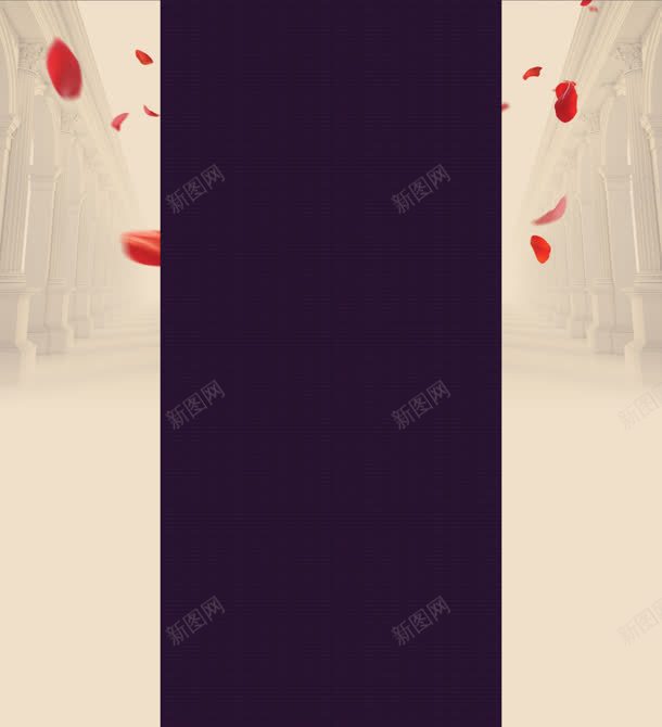 紫色条幅花朵米色背景jpg设计背景_新图网 https://ixintu.com 条幅 米色 紫色 背景 花朵