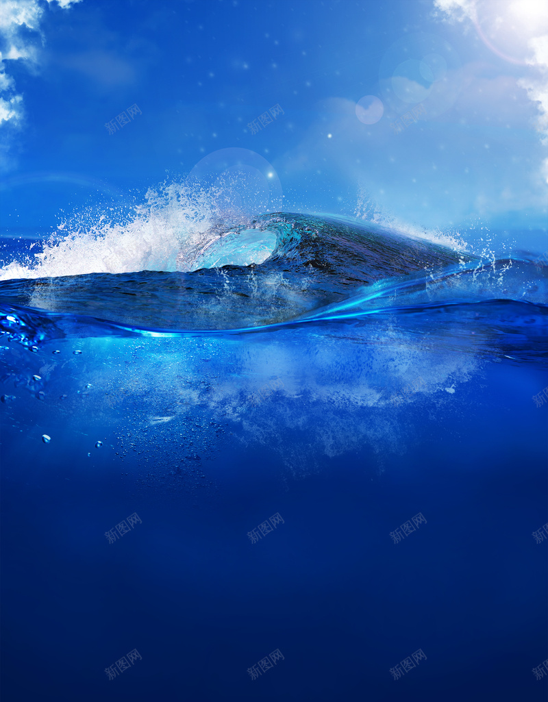蓝色深海海洋背景图psd设计背景_新图网 https://ixintu.com 产品背景图 户外运动 海洋 海洋背景 深海 深海背景 蓝色 蓝色海洋