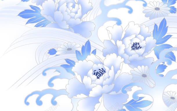 蓝色花朵淡雅壁纸jpg设计背景_新图网 https://ixintu.com 壁纸 淡雅 花朵 蓝色