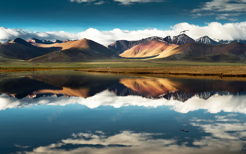 西藏人文风景7jpg设计背景_新图网 https://ixintu.com 天空 山水 深邃 自然