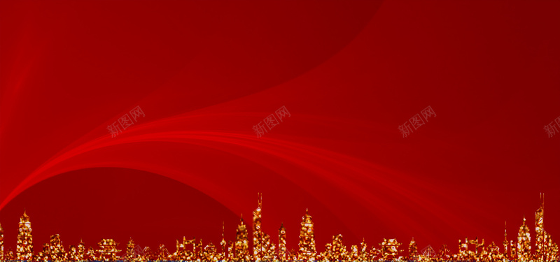 新年激情狂欢红色生活背景海报背景