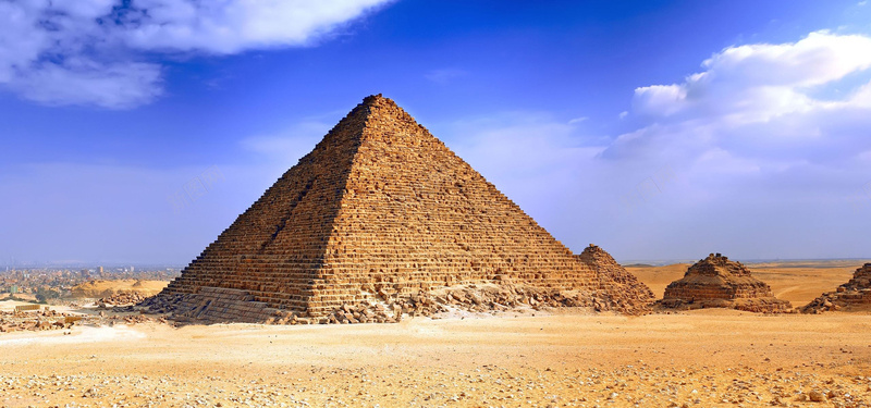 古埃及金字塔背景图摄影图片