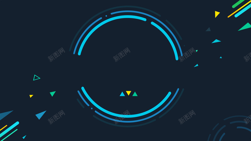 蓝色圆形边框新品上市平面广告jpg设计背景_新图网 https://ixintu.com 几何图案 圆形几何 圆形边框 新品上市 科技感 立体感 简约背景 蓝色背景