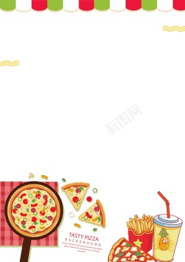 吃货节美食美味披萨海报背景背景