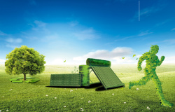 太阳能模板绿色环保海报背景高清图片