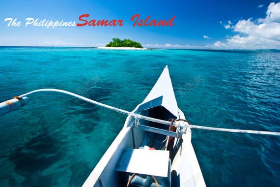 船翁菲律宾萨马岛海岛风光摄影海报摄影图片