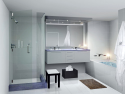 室内设计cad洁白浴室CAD室内背景高清图片