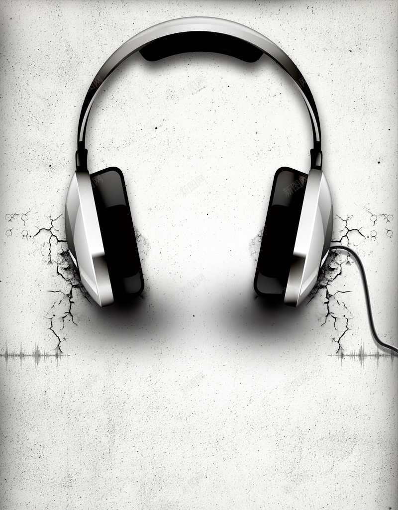 音乐活动商业背景图psd设计背景_新图网 https://ixintu.com 墙壁 纹理 耳机 质感 音乐