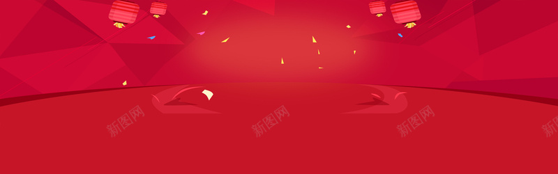 元宵节福利红色宣传海报banner背景背景