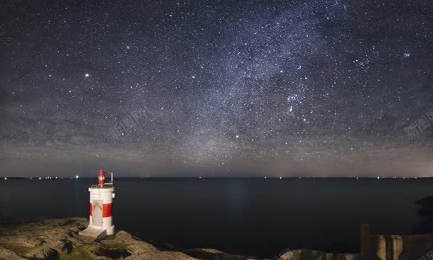 夜空灯塔大海景色jpg设计背景_新图网 https://ixintu.com 夜空 大海 景色 灯塔