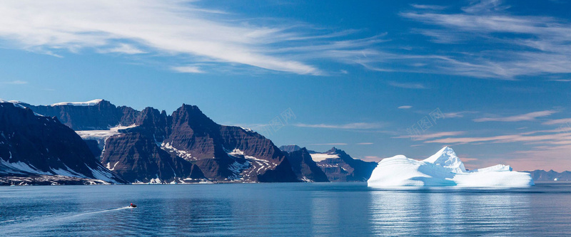 雪山海景背景jpg_新图网 https://ixintu.com 冰川 摄影 海报banner 海景 海洋 背景 蓝色 雪山 风景