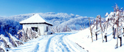 房屋详情唯美雪景高清图片