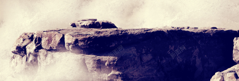 悬崖巨石背景摄影图片