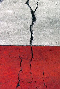 裂开的墙面地震来了海报高清图片