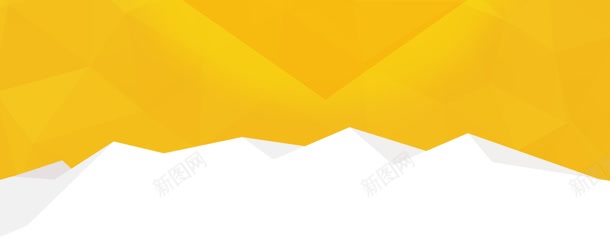 黄色背景雪山海报背景
