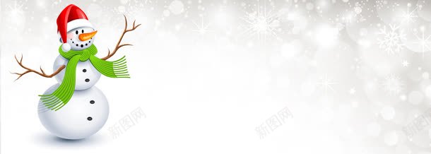 圣诞雪人banner背景jpg设计背景_新图网 https://ixintu.com 圣诞节背景 雪人
