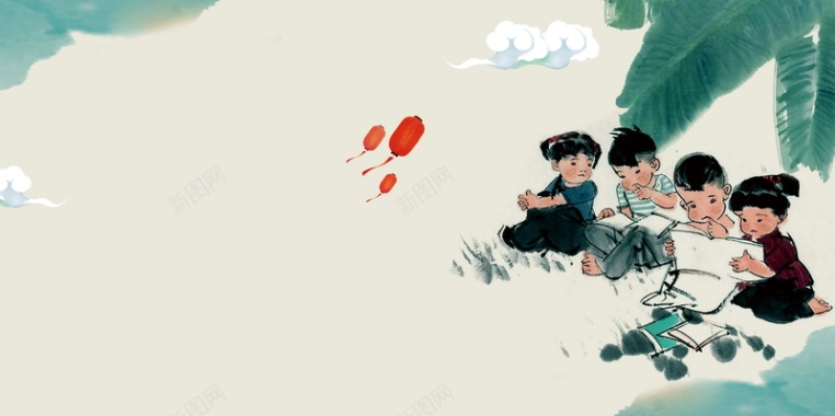 校园多读书读好书背景