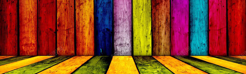 色彩酷炫木板背景背景