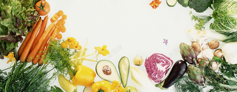 健康饮食背景海报jpg设计背景_新图网 https://ixintu.com 水果蔬菜 海报banner 胡萝卜 营养