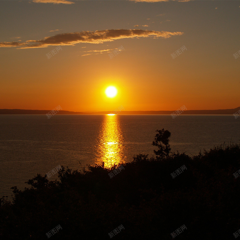 优美的日落psd_新图网 https://ixintu.com 主图 摄影 日落海面海平面霞光 风景