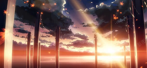 淘宝banner海报大图背景图jpg设计背景_新图网 https://ixintu.com 手绘 木桩 阳光